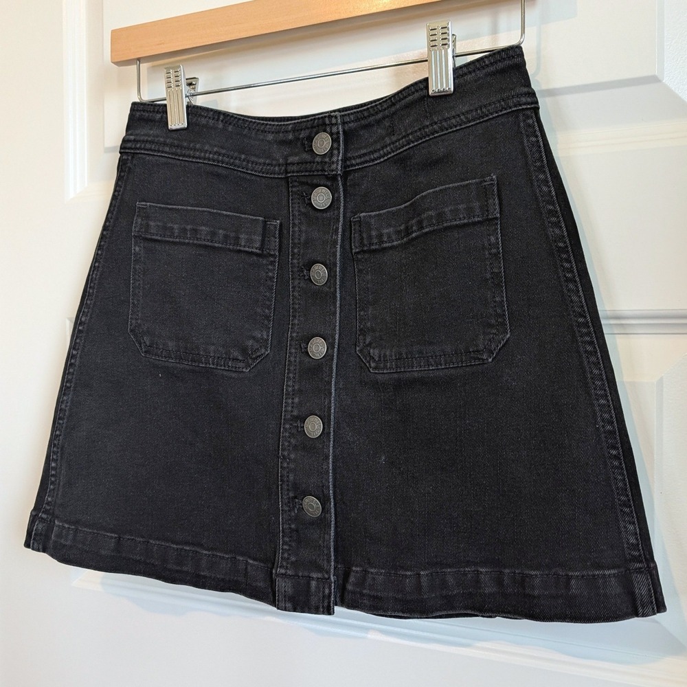 Madewell Button Front Mini Skirt - Picture 4 of 9